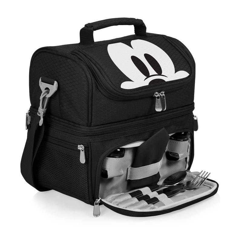 PICNIC TIME Disney Mickey Mouse Pranzo Lunch Bag, Insulated Lunch Box with Utensil Set, Lunch Cooler Bag, (Black), 11 x 7.5 x 12 - Image 4